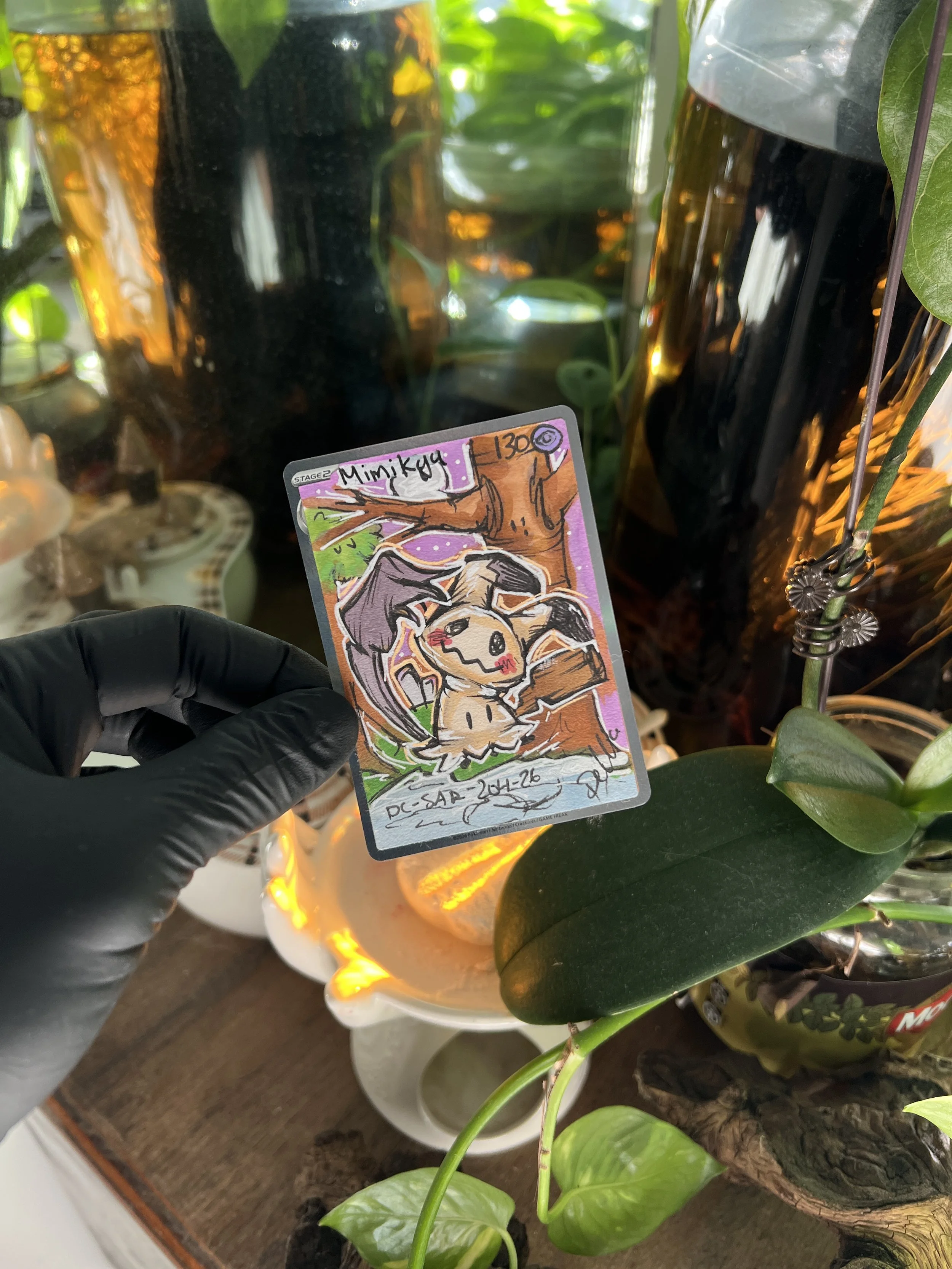 Mimikyu Rare 1/1 Pokemon card art