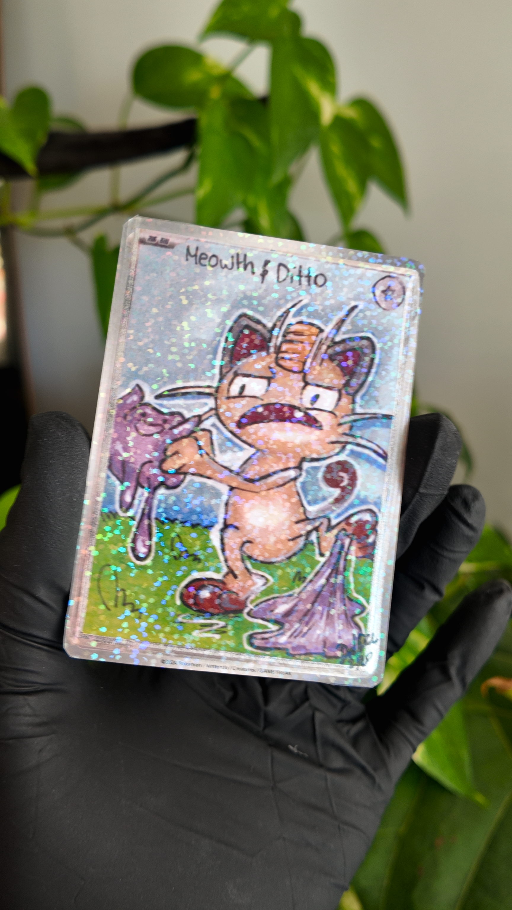 Meowth & Ditto Limited Edition Art Print Card - 1/20