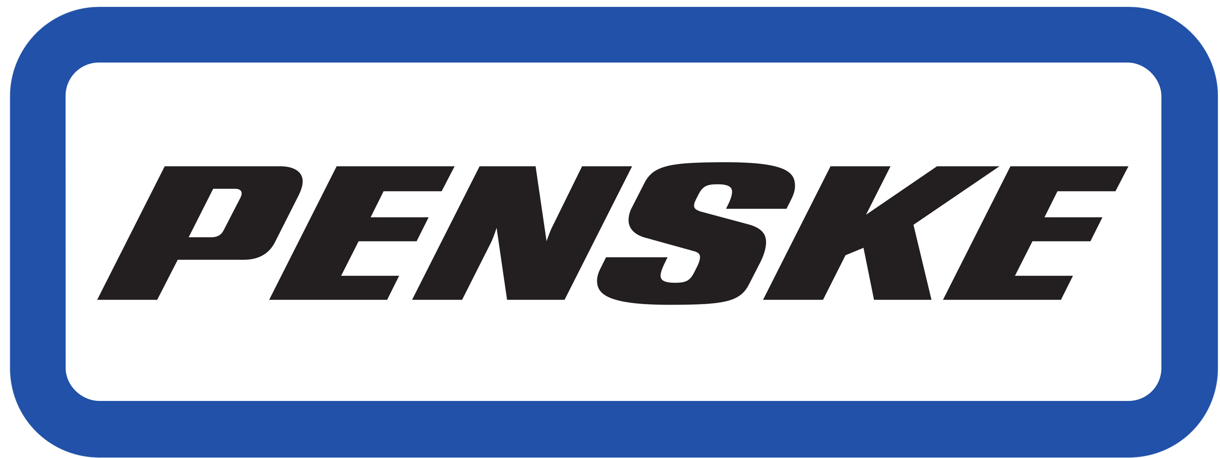Penske logo, a trusted Indy Wrap Works client.