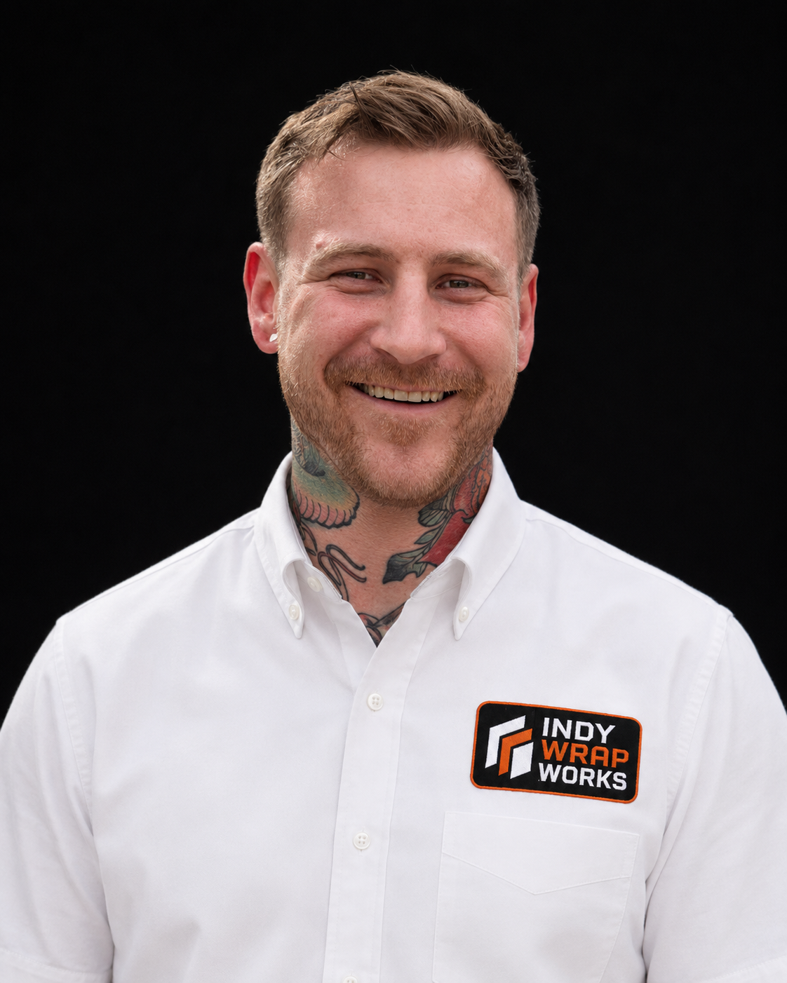 Justin Oliver, co-founder and lead vehicle wrap applicator at Indy Wrap Works.