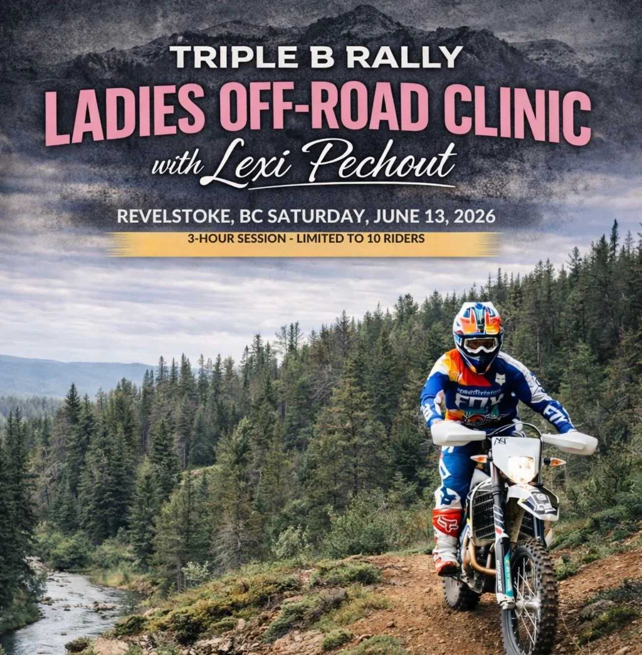 Save the date 🗓️ We&rsquo;re heading back to Triple B Rally &mdash; June 13 in Revelstoke, BC.

If you&rsquo;ve never ridden Revelstoke, Triple B is the best excuse to get out for a weekend of riding + camping in one of the most beautiful places to 