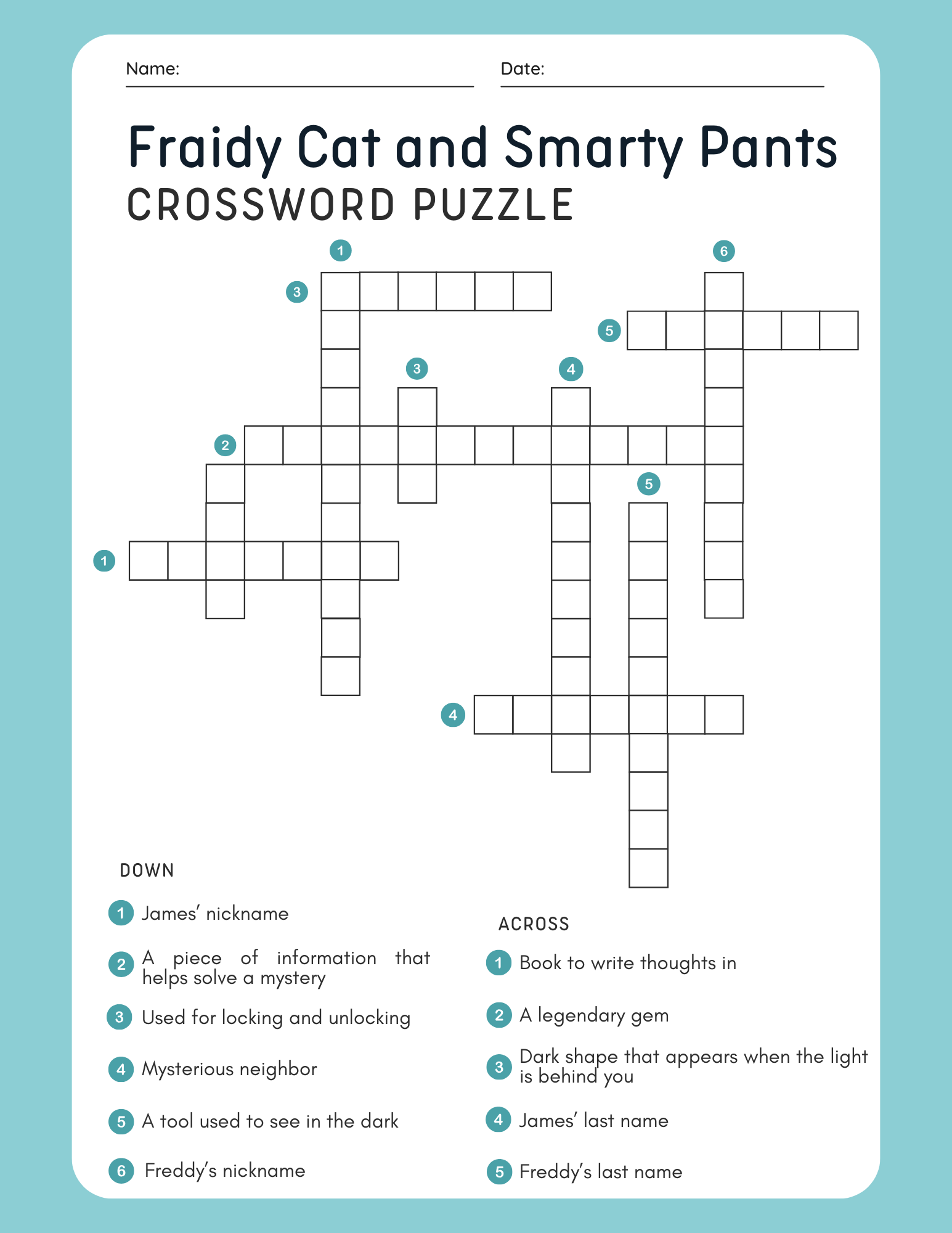 Fraidy Cat and Smarty Pants