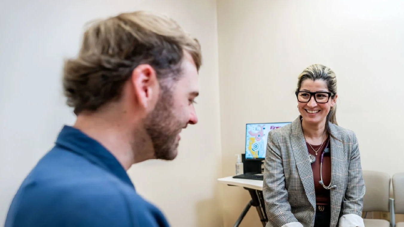 Before Digital Blue Background (Contract work for UTMB) 