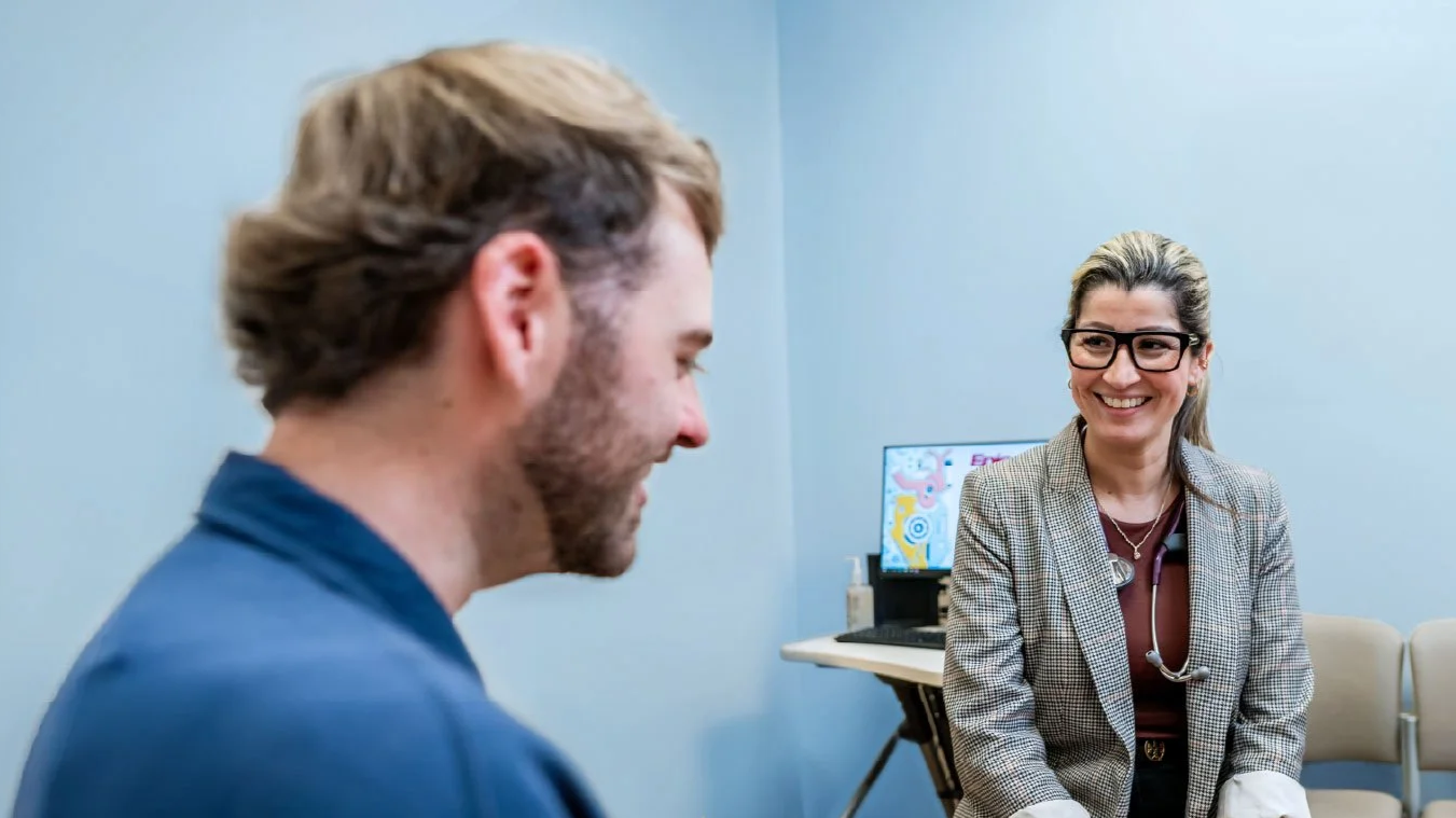 After Digital Blue Background (Contract work for UTMB)