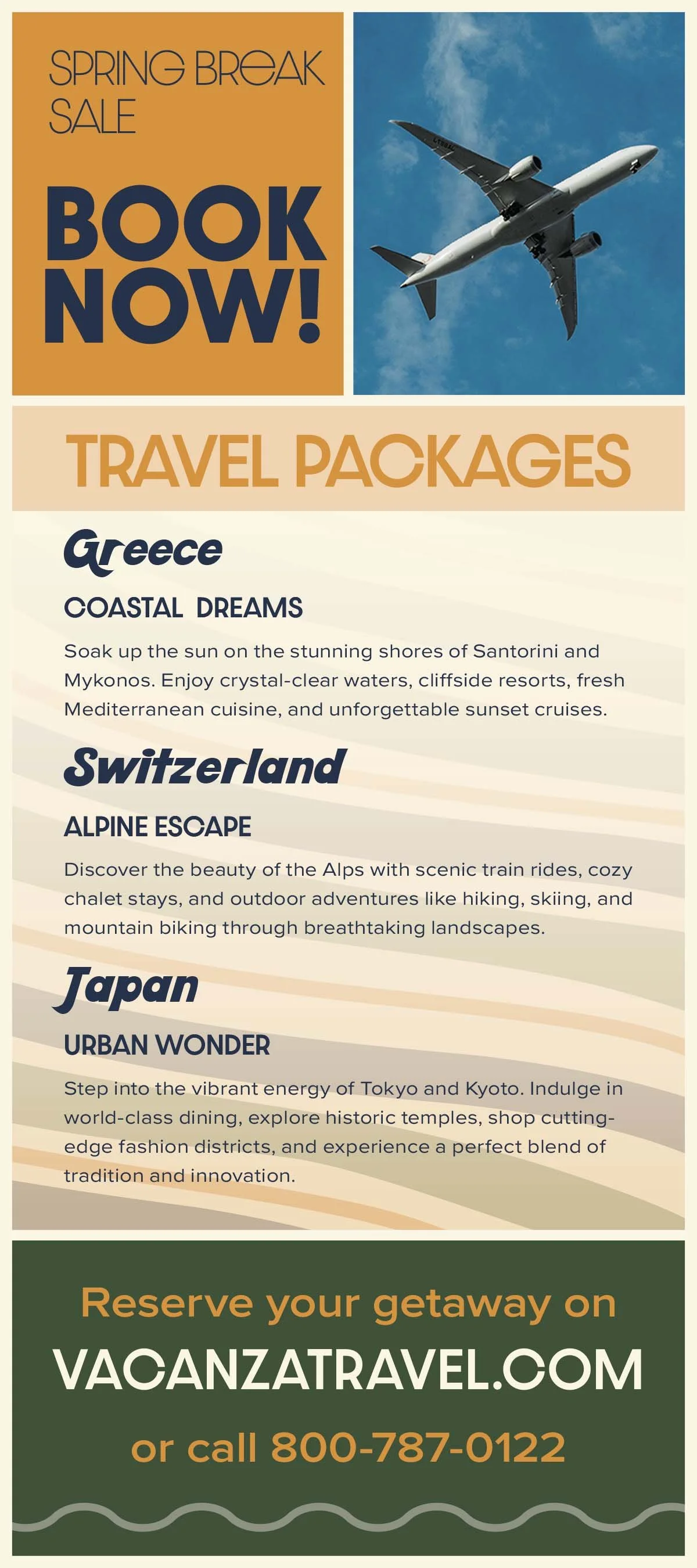 Vacanza rack card (front)