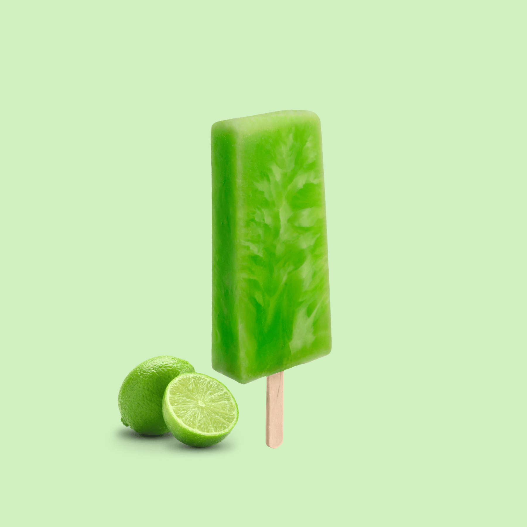 Lime paleta at La Rosita Ice Cream Shop in South Bend, Indiana