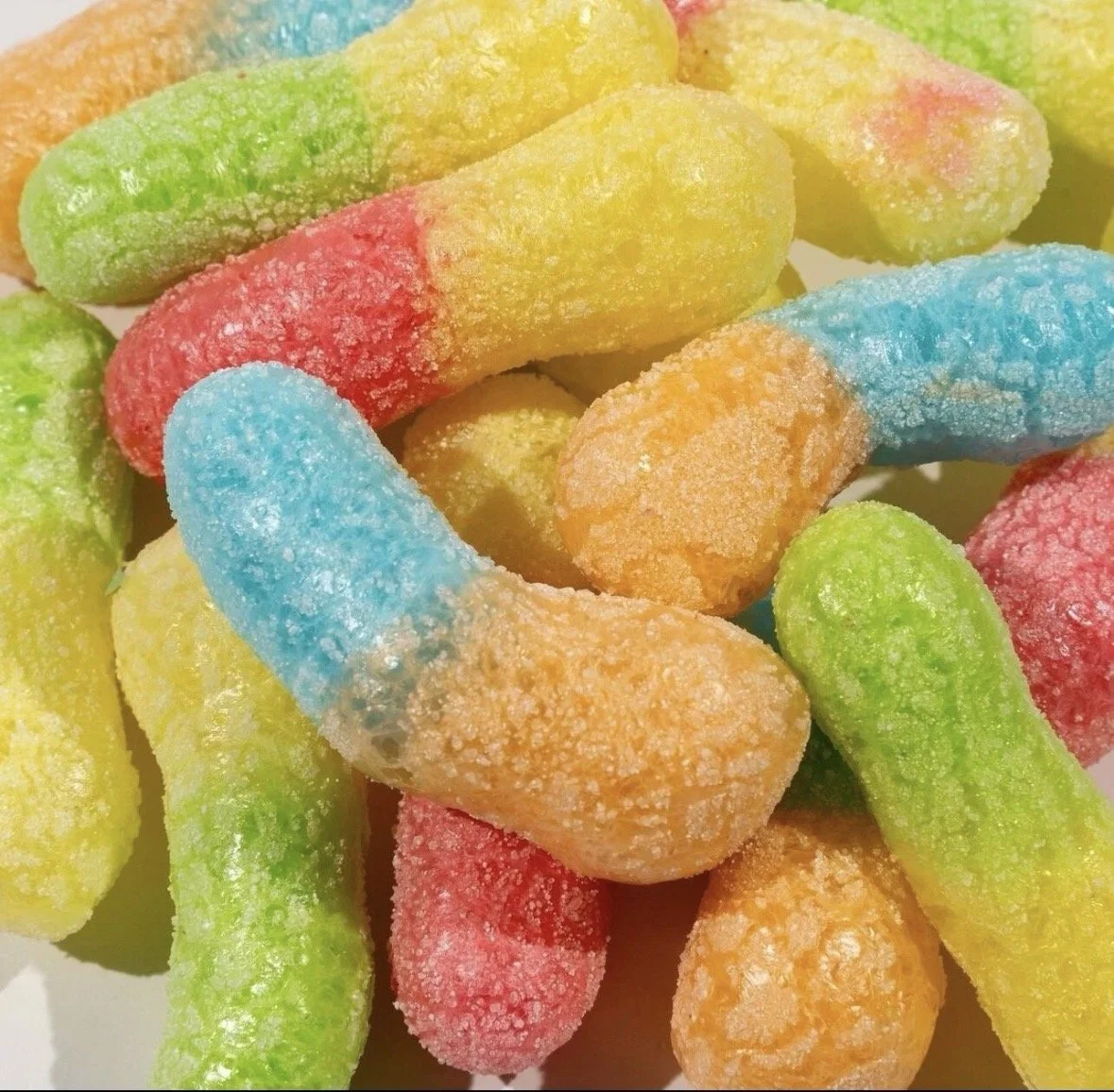 Freeze Dried Fizzy Worms
