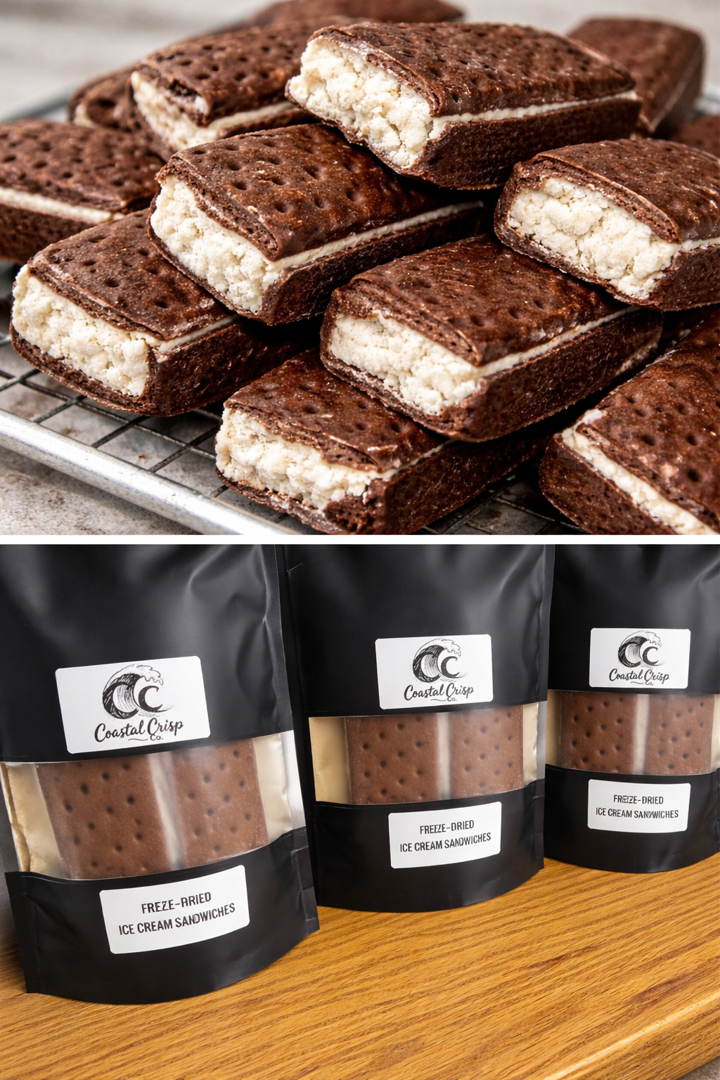 Freeze Dried Ice Cream Sandwiches