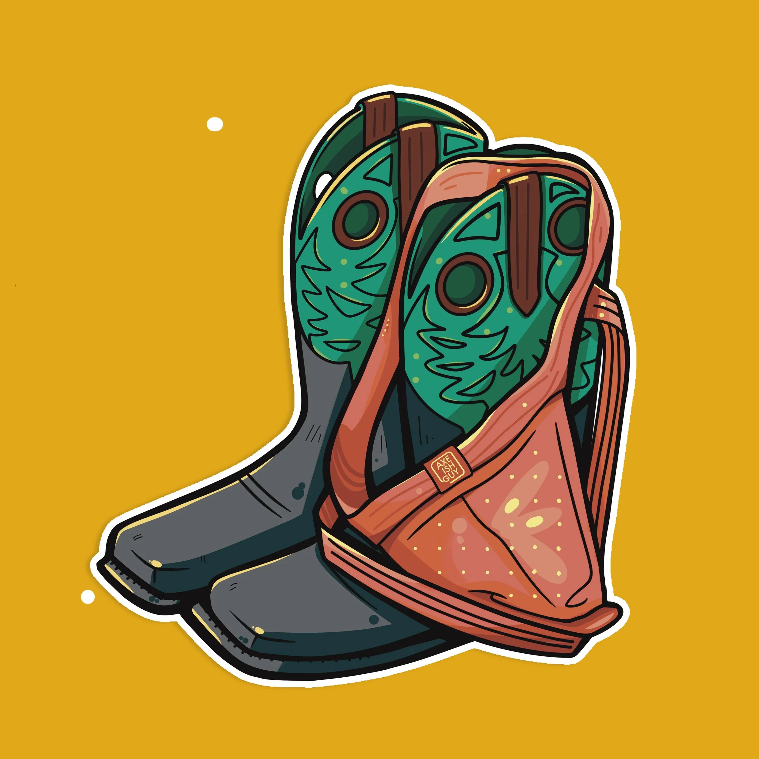 Jock on Boots   | 260101  | Sticker