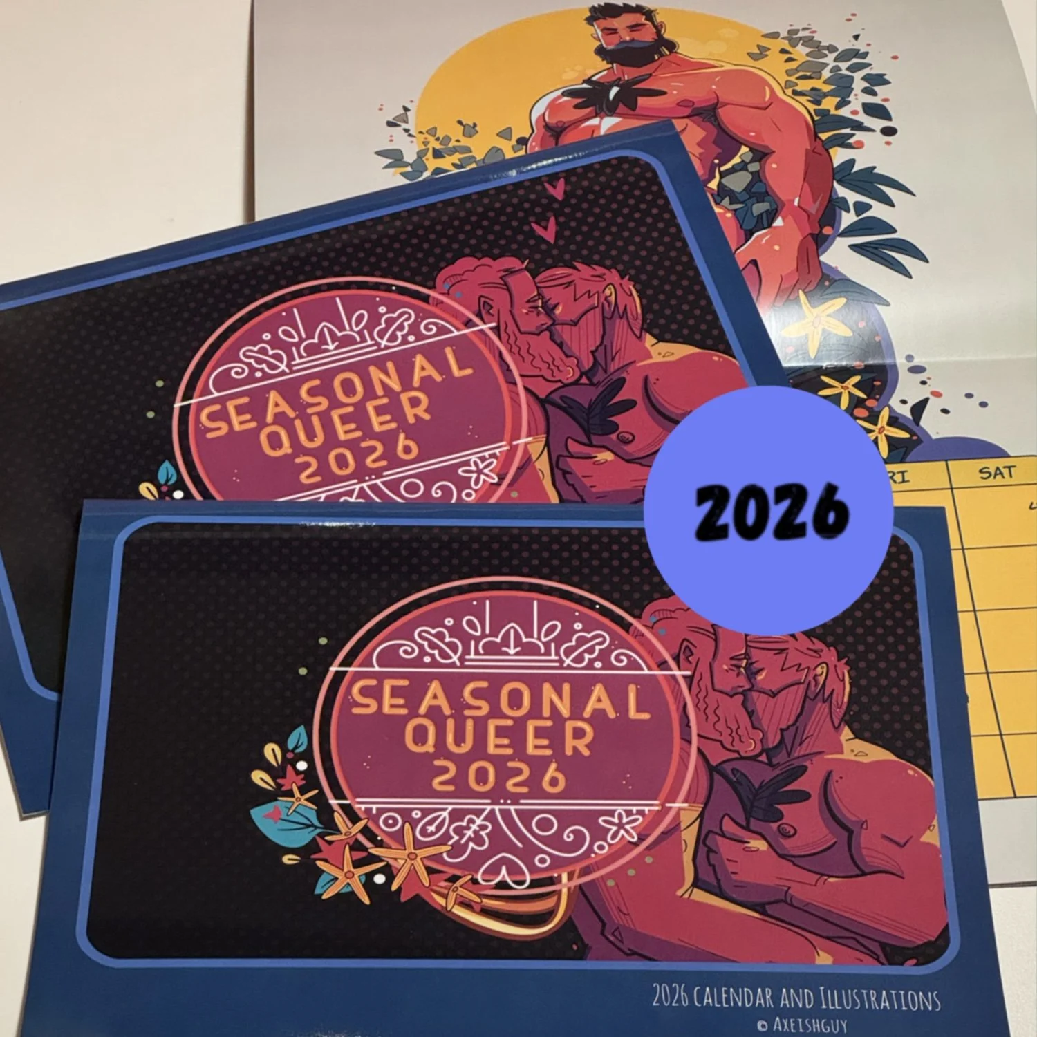 Covered Version | Physical  Seasonal Queer Calendar 2026