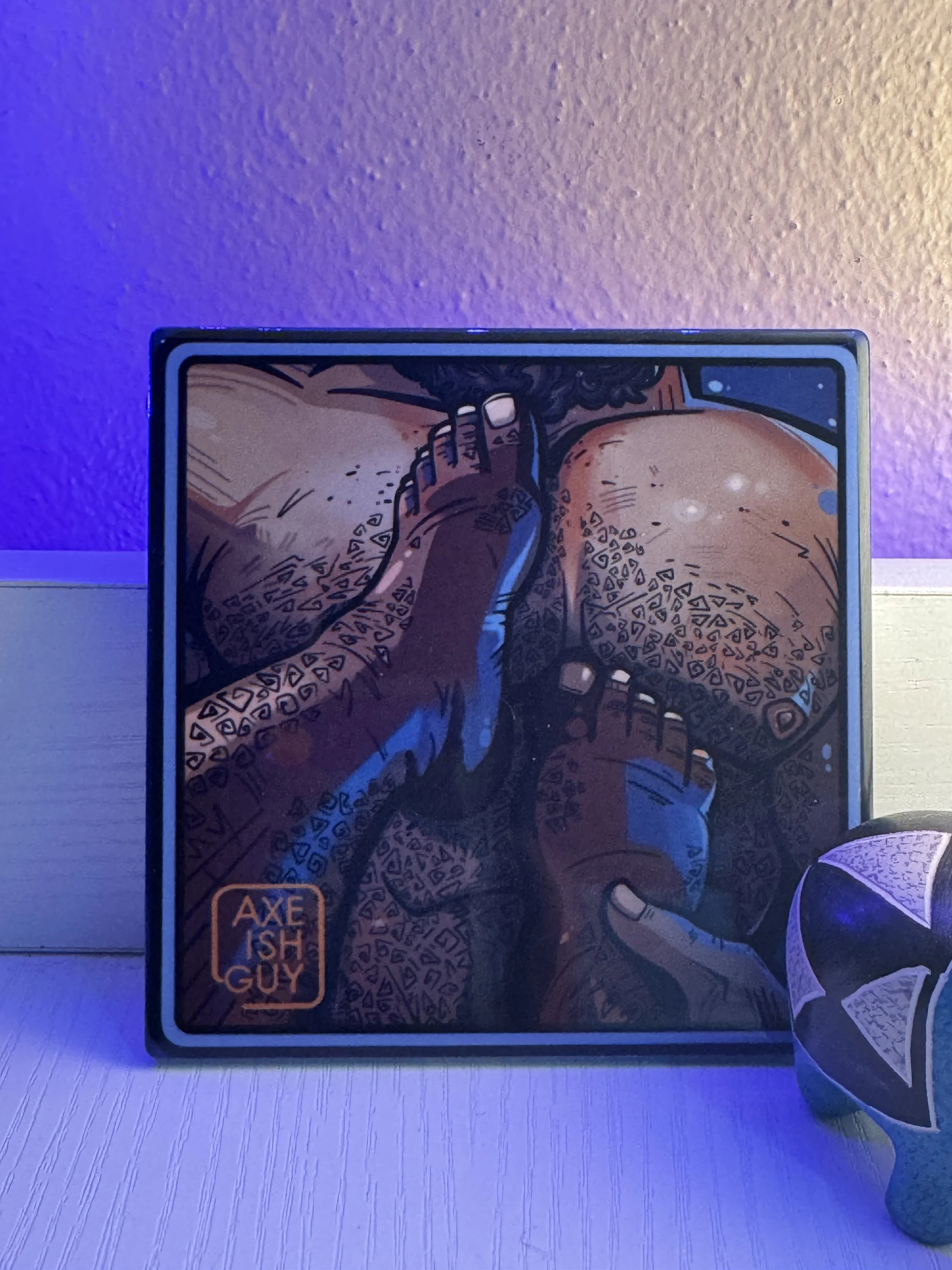 Hairy Collection - Hairy Feet  | Ceramic Coaster