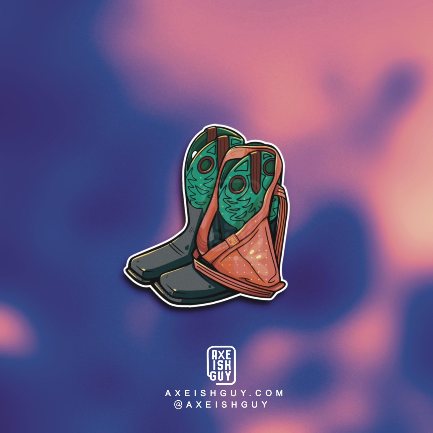 Jock on Boots   | 260101  | Sticker