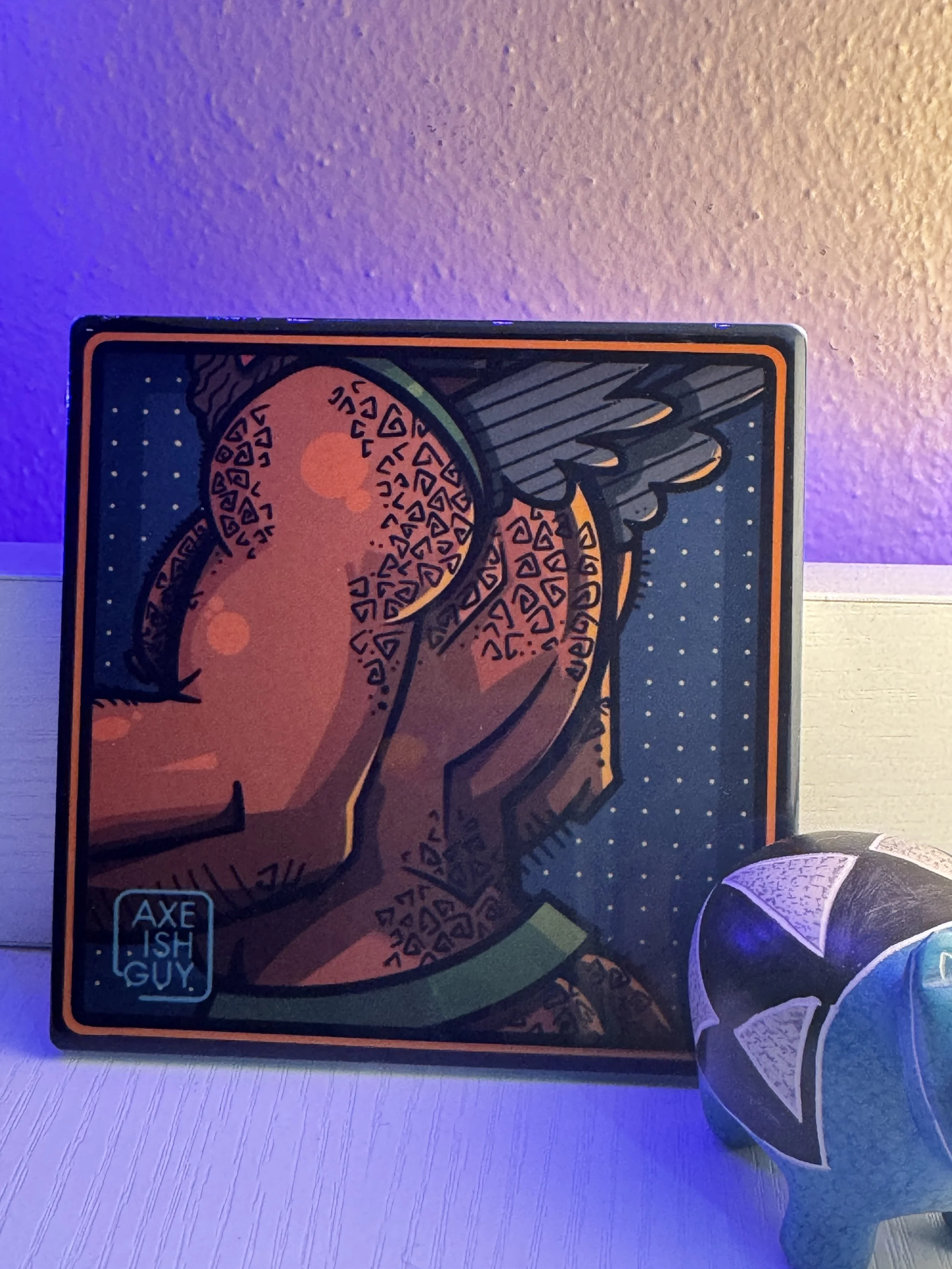 Hairy Collection - Hairy Guy  | Ceramic Coaster