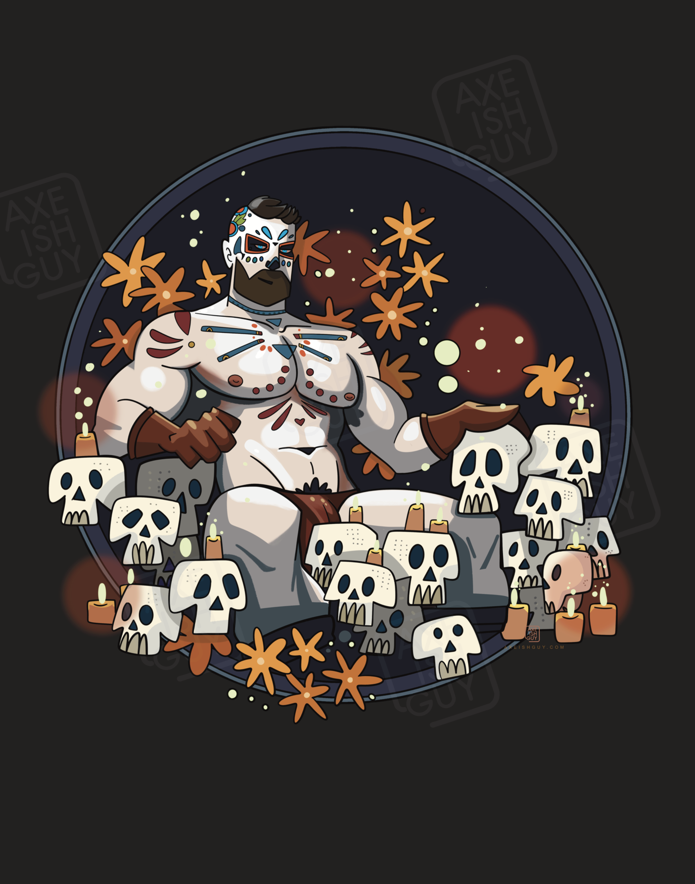 October Dia Muertes  Print | Seasonal Men