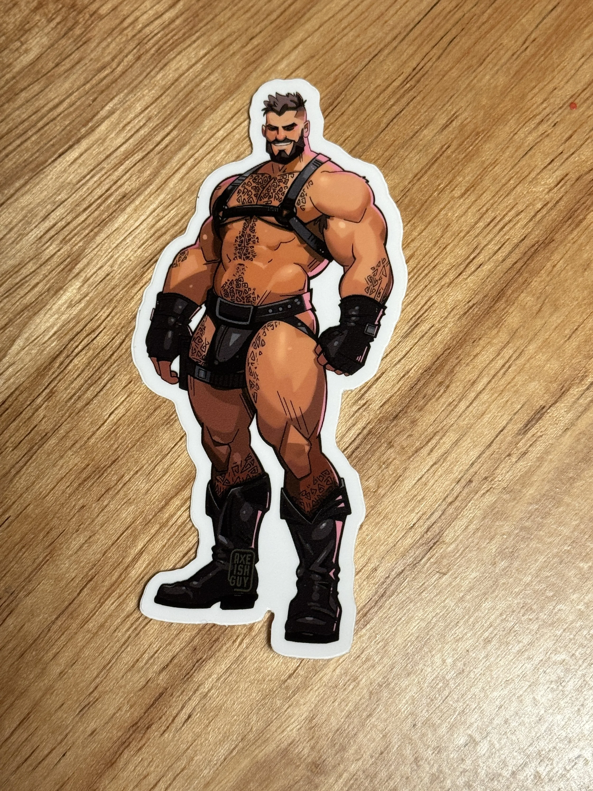 Leather Hairy  Daddy  | Vinyl Sticker