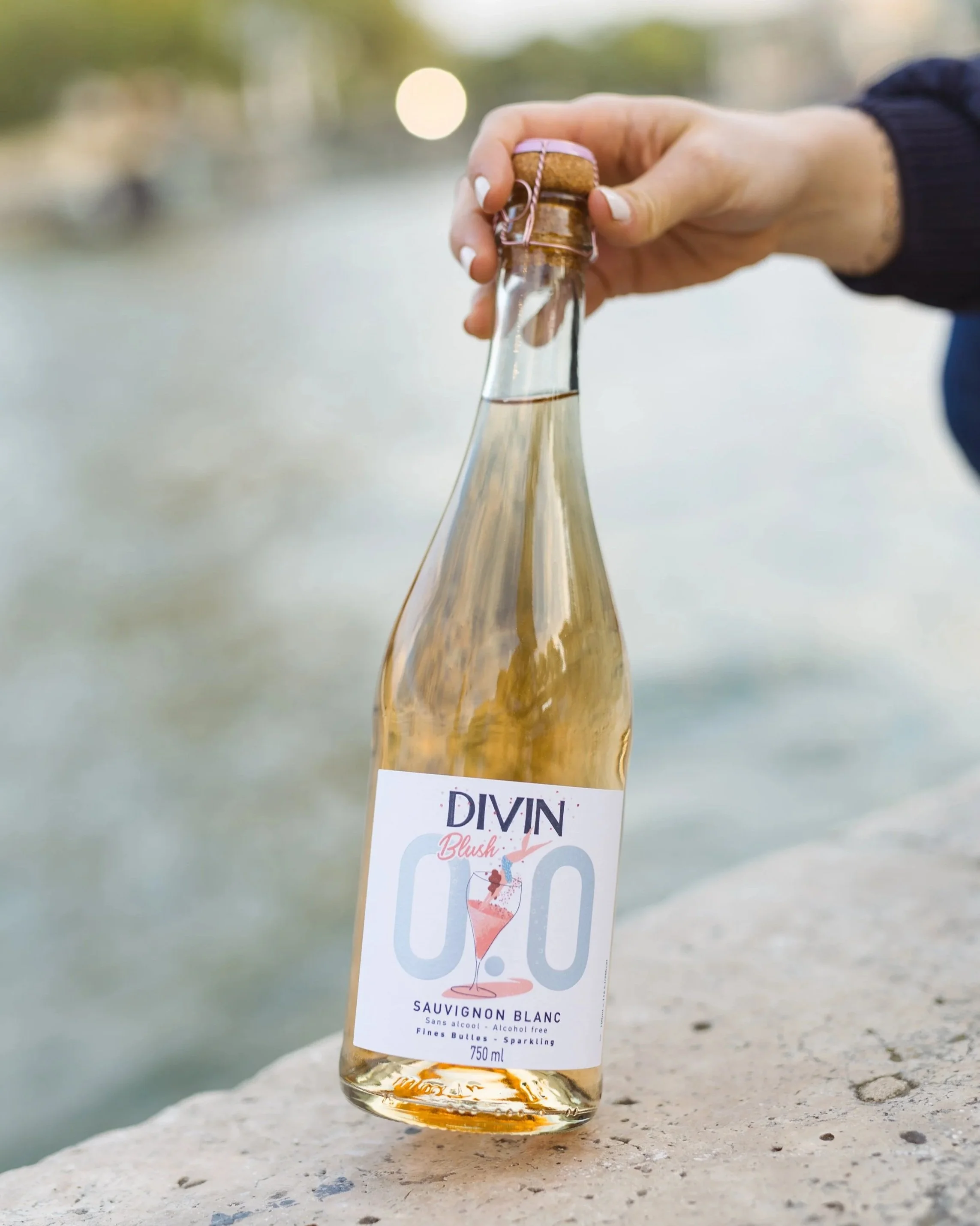 Sauvignon blanc pétillant rosé 0.0% - Divin