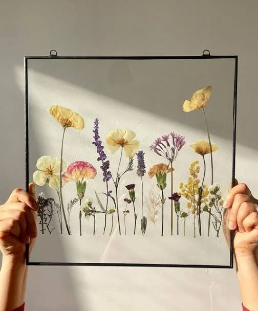Cuadro de Flores Prensadas