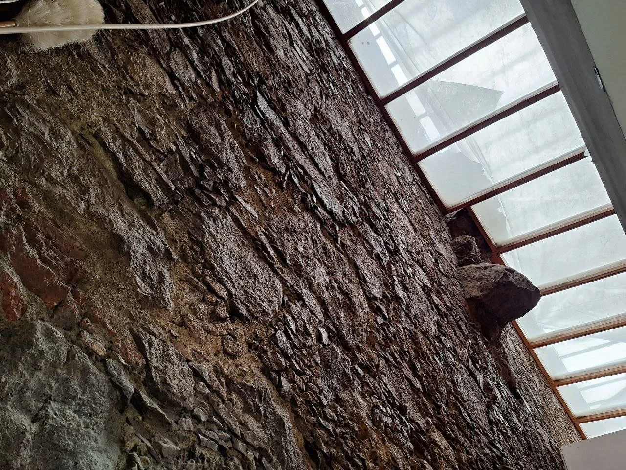 Este muro está escondido detrás de locales comerciales de León