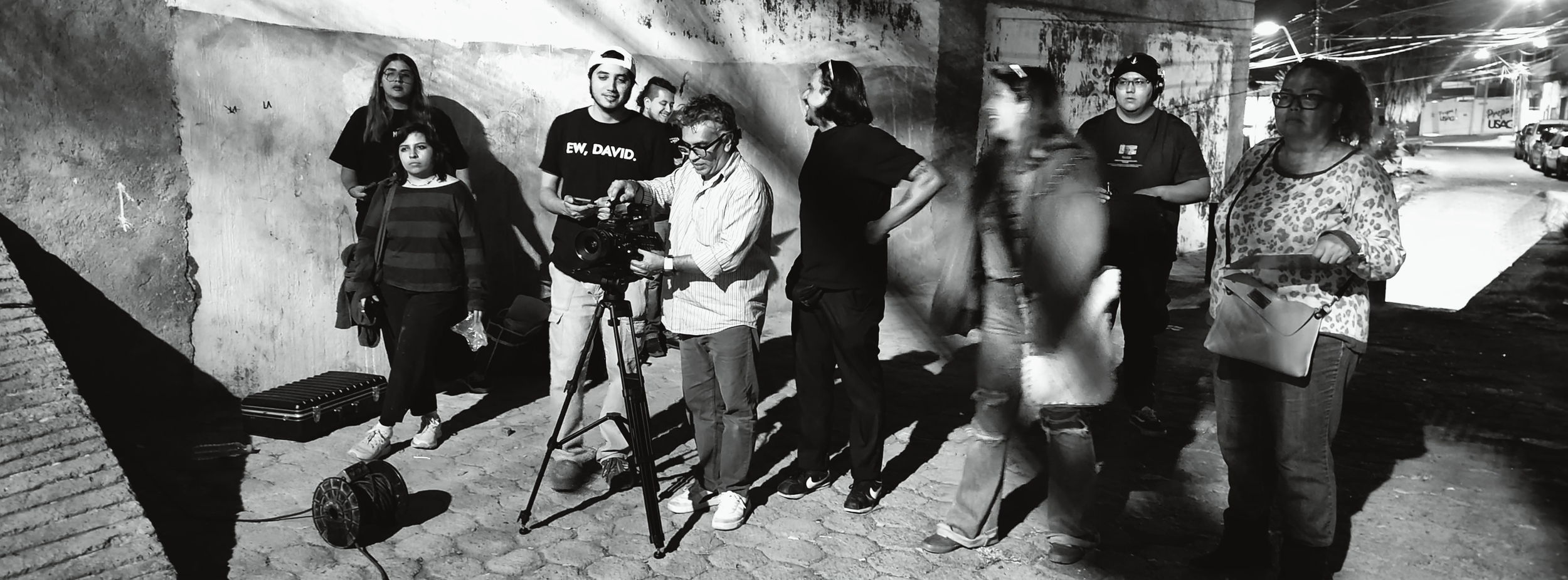 Jóvenes hacen cine en las calles de León