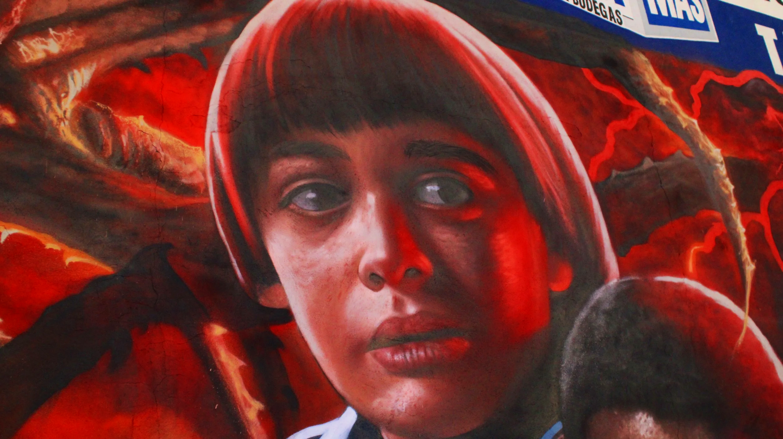 Así quedó el mural de Stranger Things en León