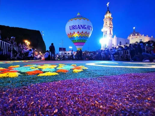 Uriangato se llena de color con el Encuentro de Alfombristas y el Festival de Globos de Cantoya