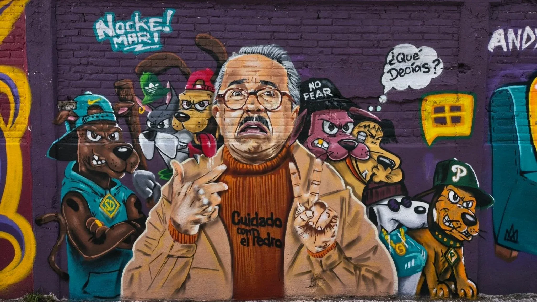 “Cuidado con el Pedro”: artista pinta mural inspirado en polémica de Pedro Sola