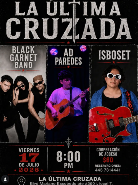 La Última Cruzada: Black Garnet Band, Ad Paredes e Isboset