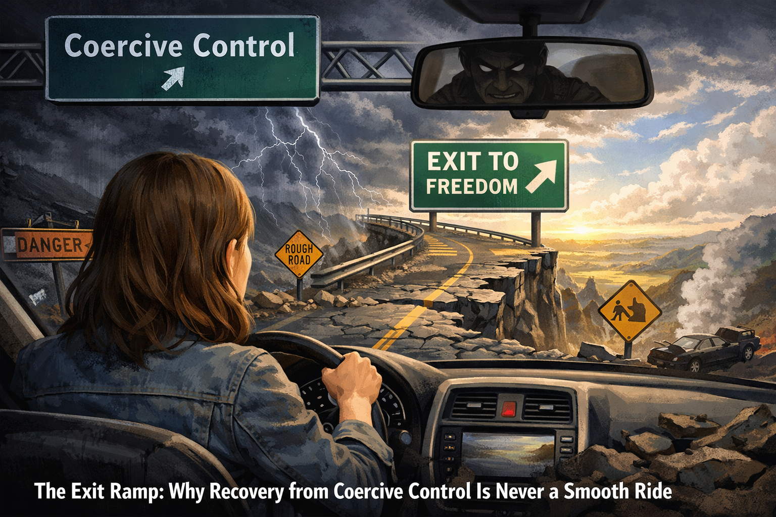 The Exit Ramp: Why Recovery from Coercive Control Is Never a Smooth Ride
