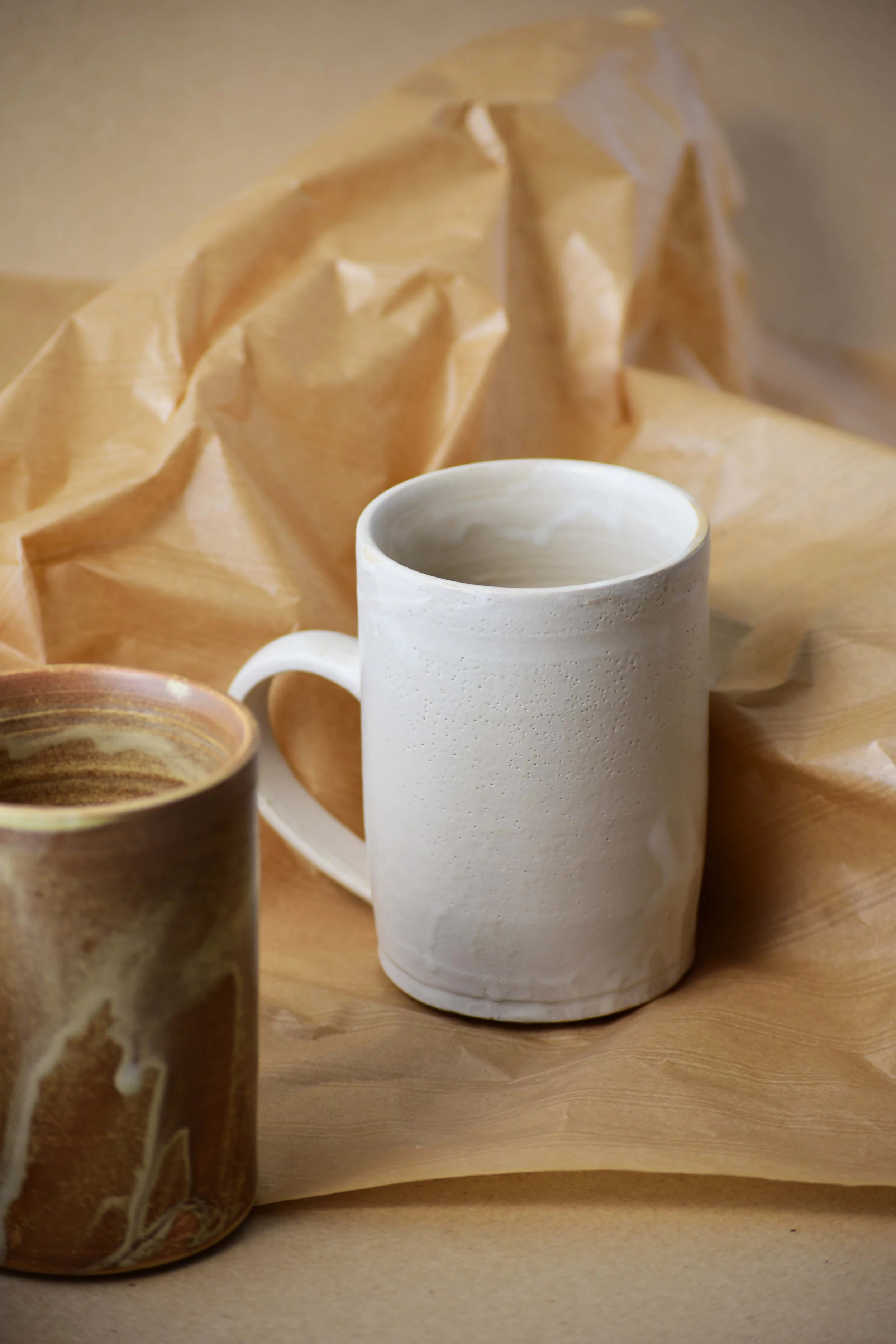 White Silk Mug