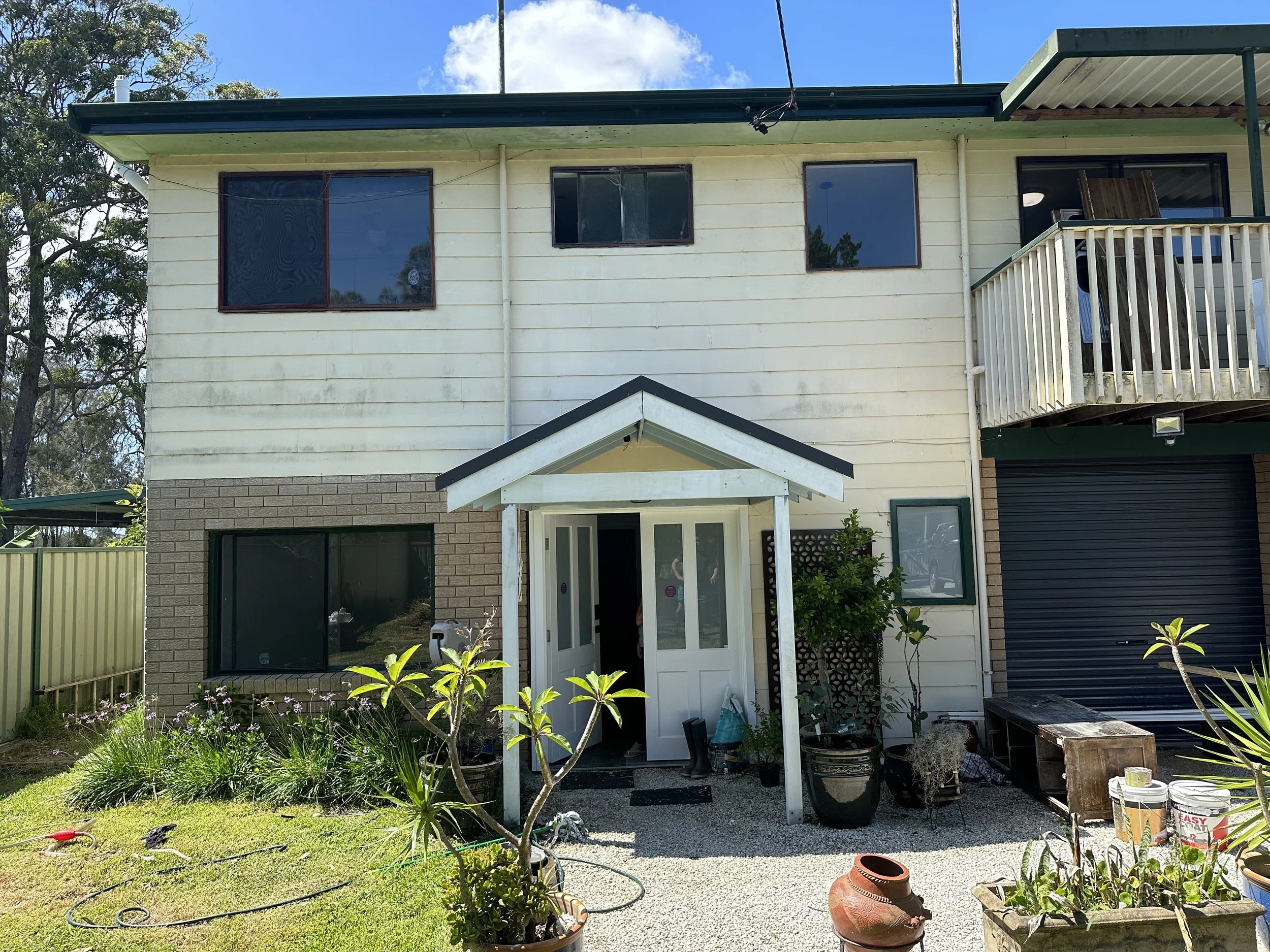 BEFORE: External paint, roof paint, garden care & clear out