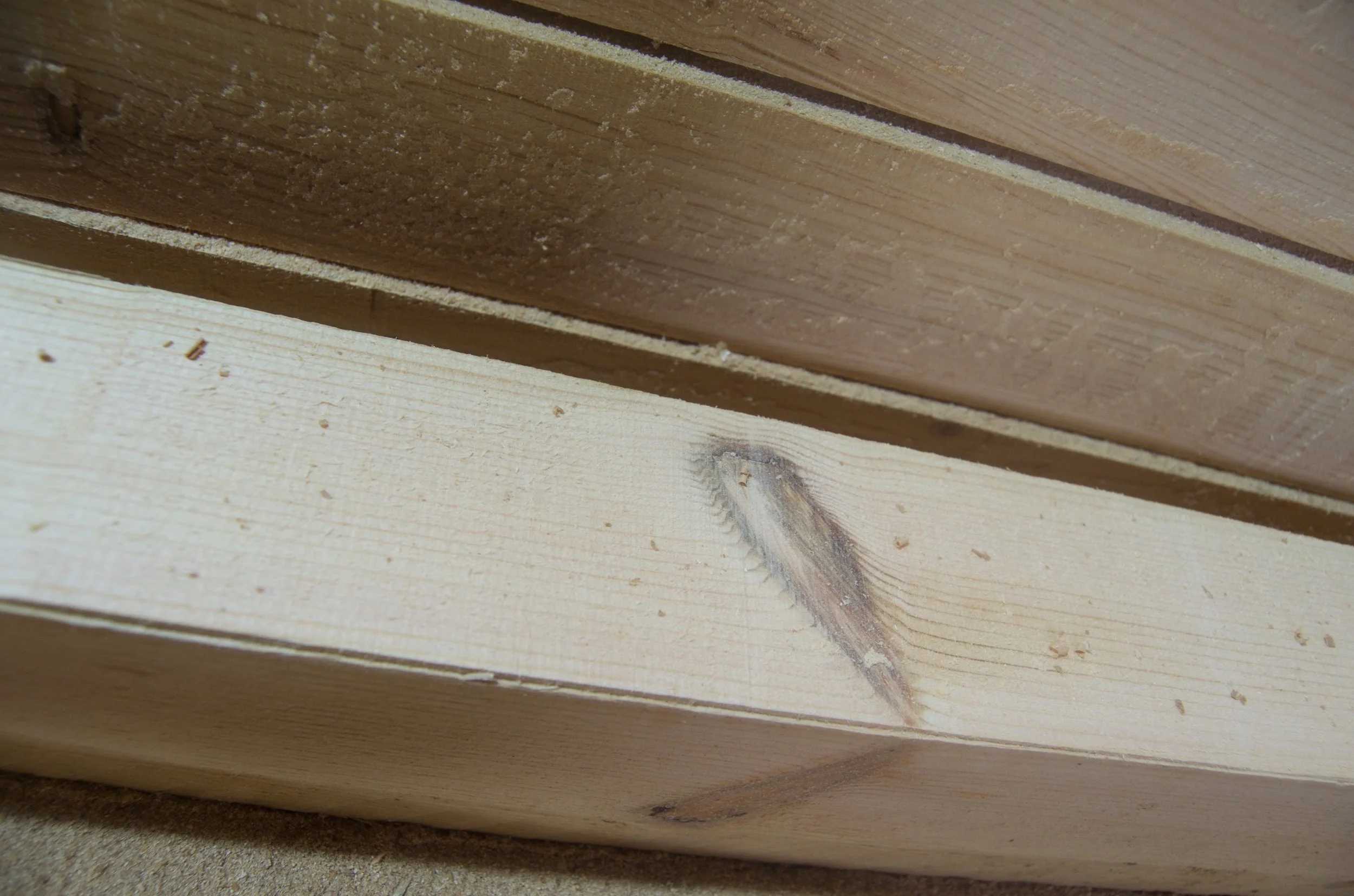 nudo de madera de pino