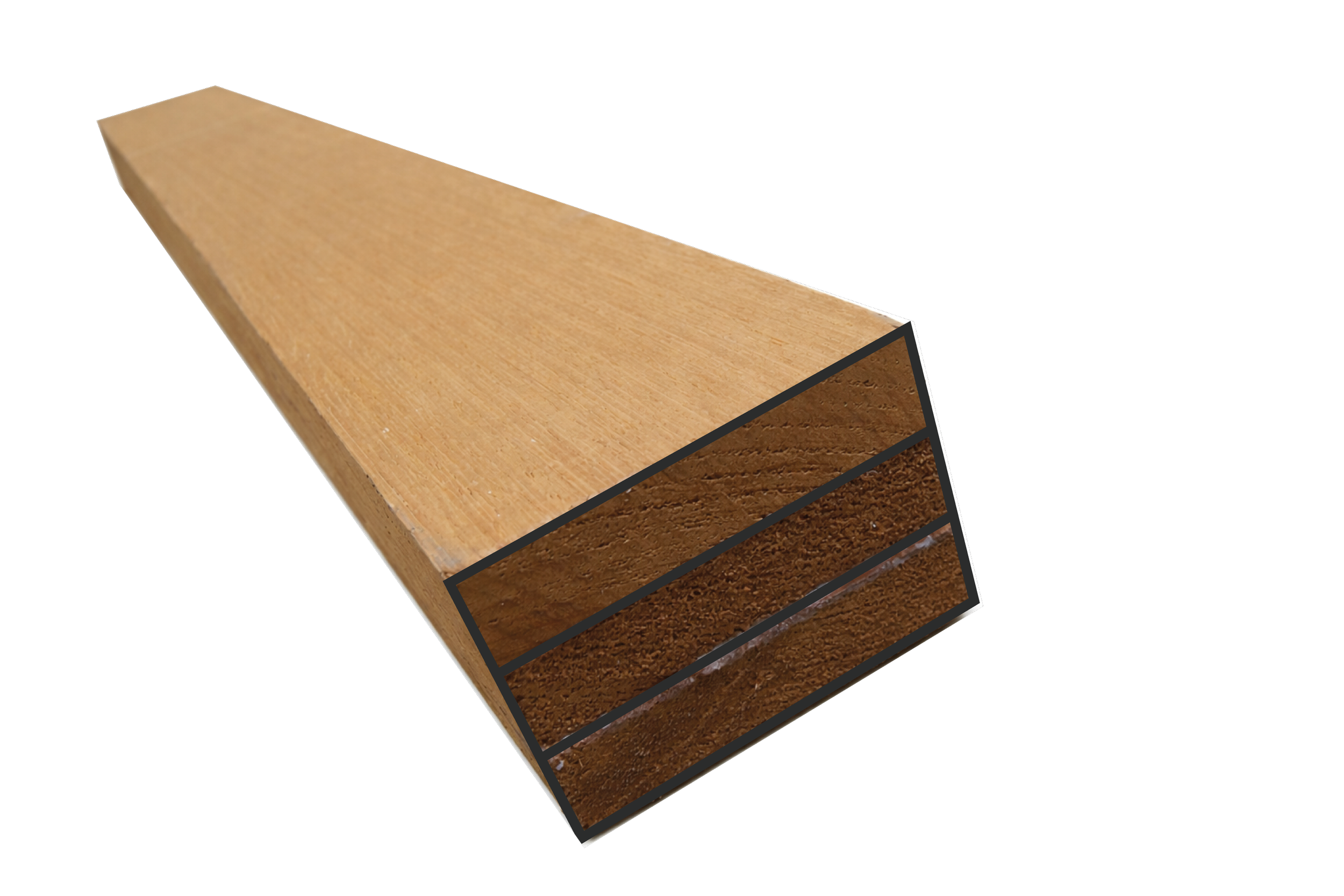 Perfil laminado de madera de iroko castaño roble pino fresno eucalipto red grandis alerce roble rojo DKD o DDD