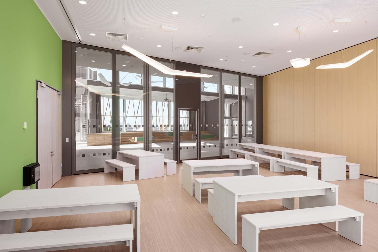 Architekturfotografie Bildungsbau Terhalle Holzbau