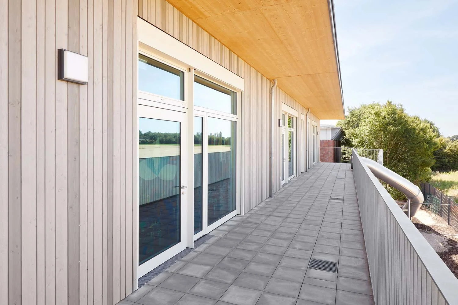 Architekturfotografie Terhalle Holzbau