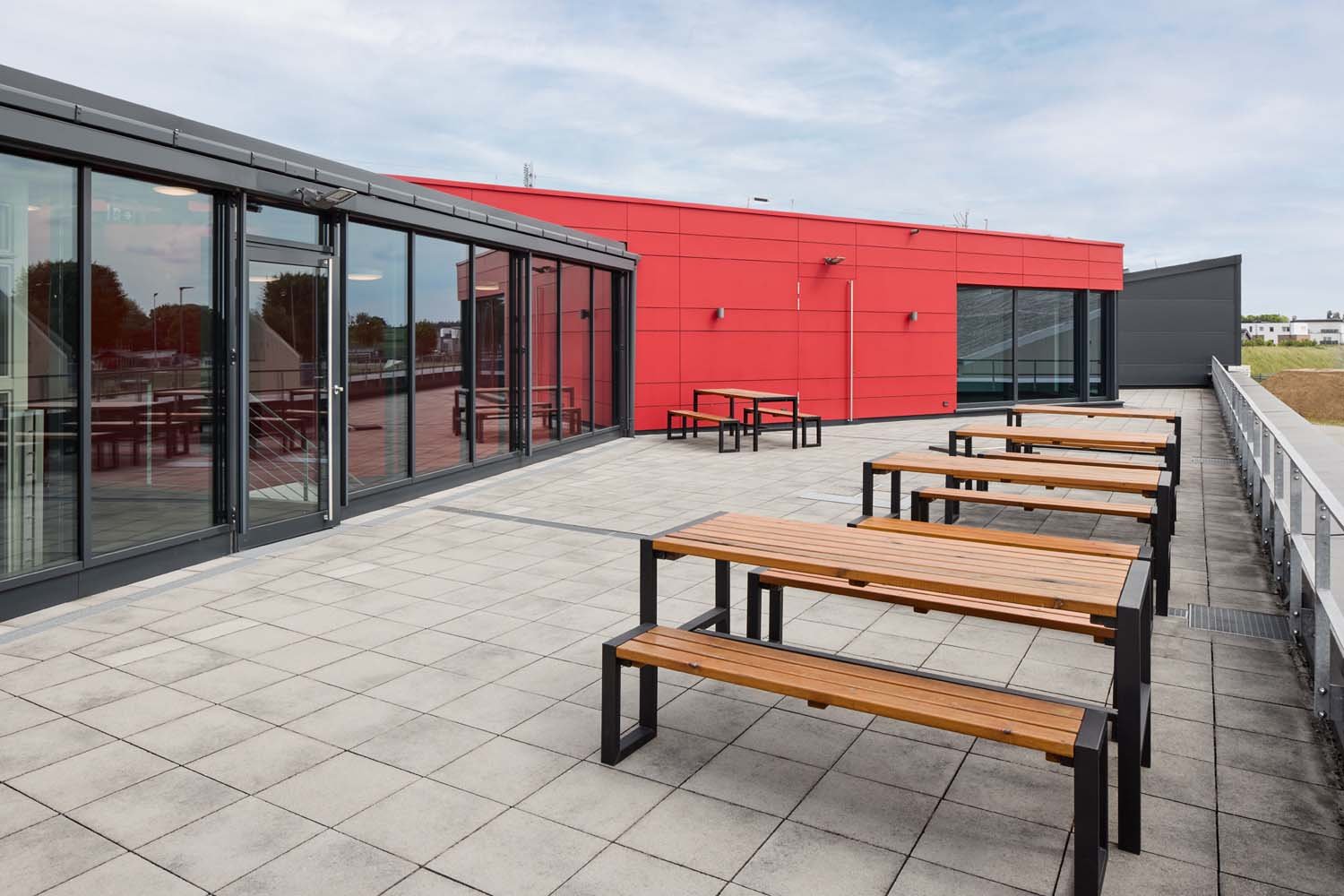 Architekturfotografie Neubau Feuerwache Alpen