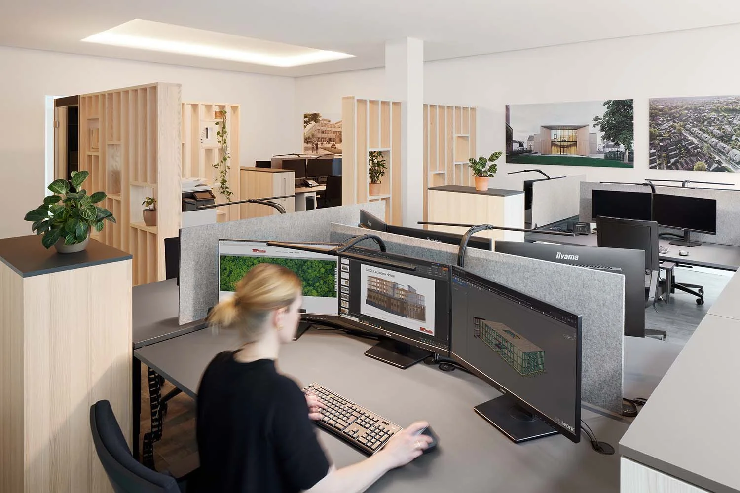 Interiorfotografie Terhalle Holzbau Berlin