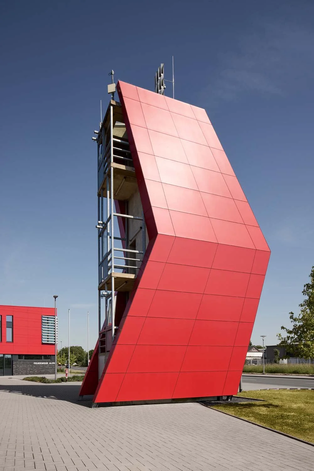 Architekturfotografie Neubau Feuerwache Alpen