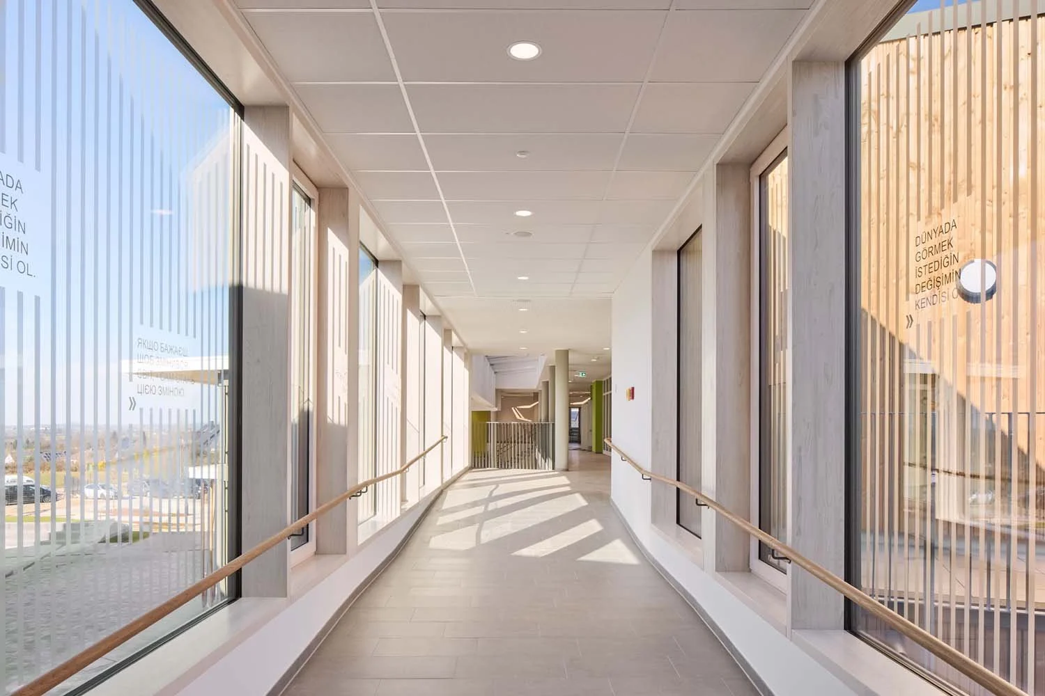 Architekturfotografie Bildungsbau Terhalle Holzbau