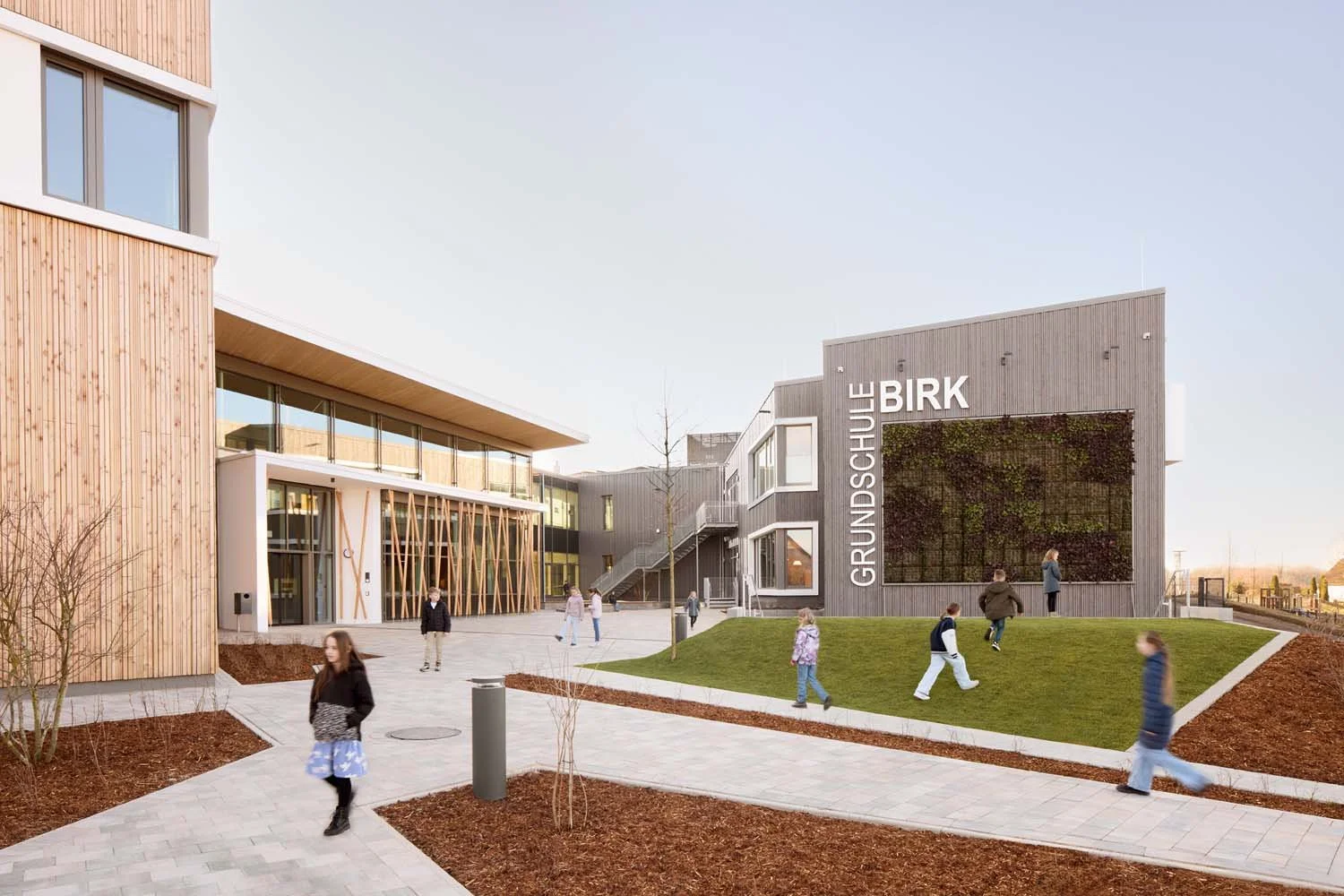 Architekturfotografie Bildungsbau Terhalle Holzbau