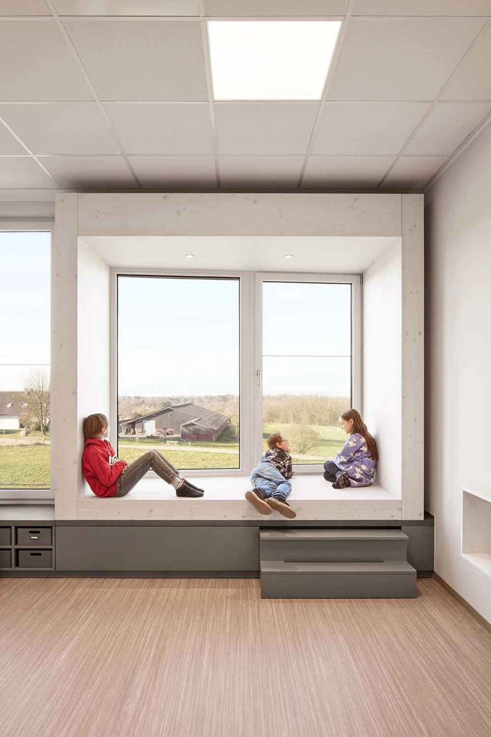 Architekturfotografie Bildungsbau Terhalle Holzbau