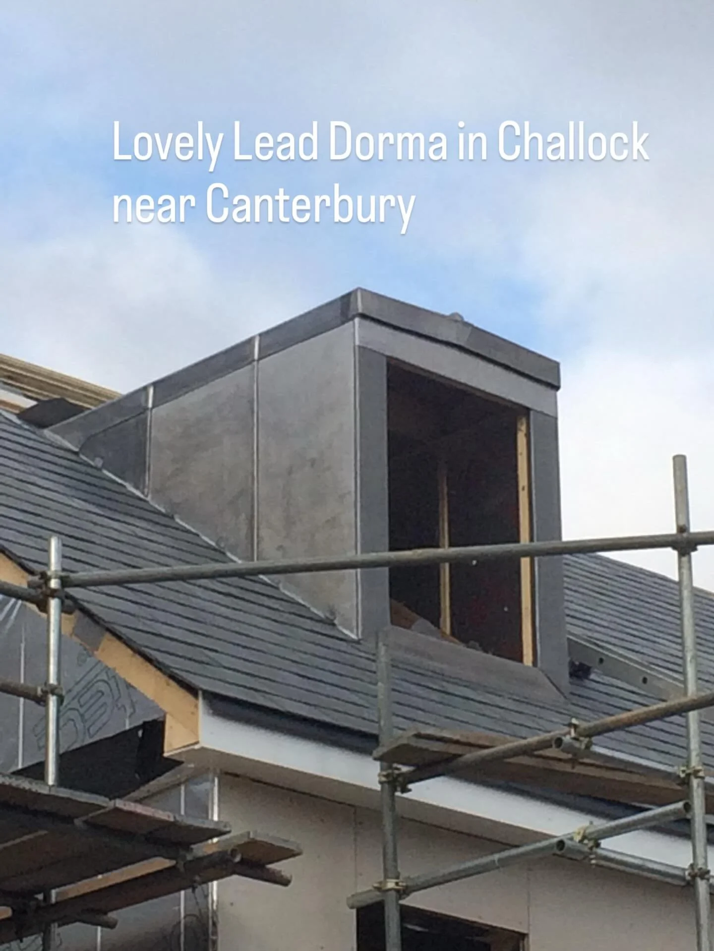 Lovely code 5 dorma in Challock#Roofing #LeadWork #Skills #Gorgeous