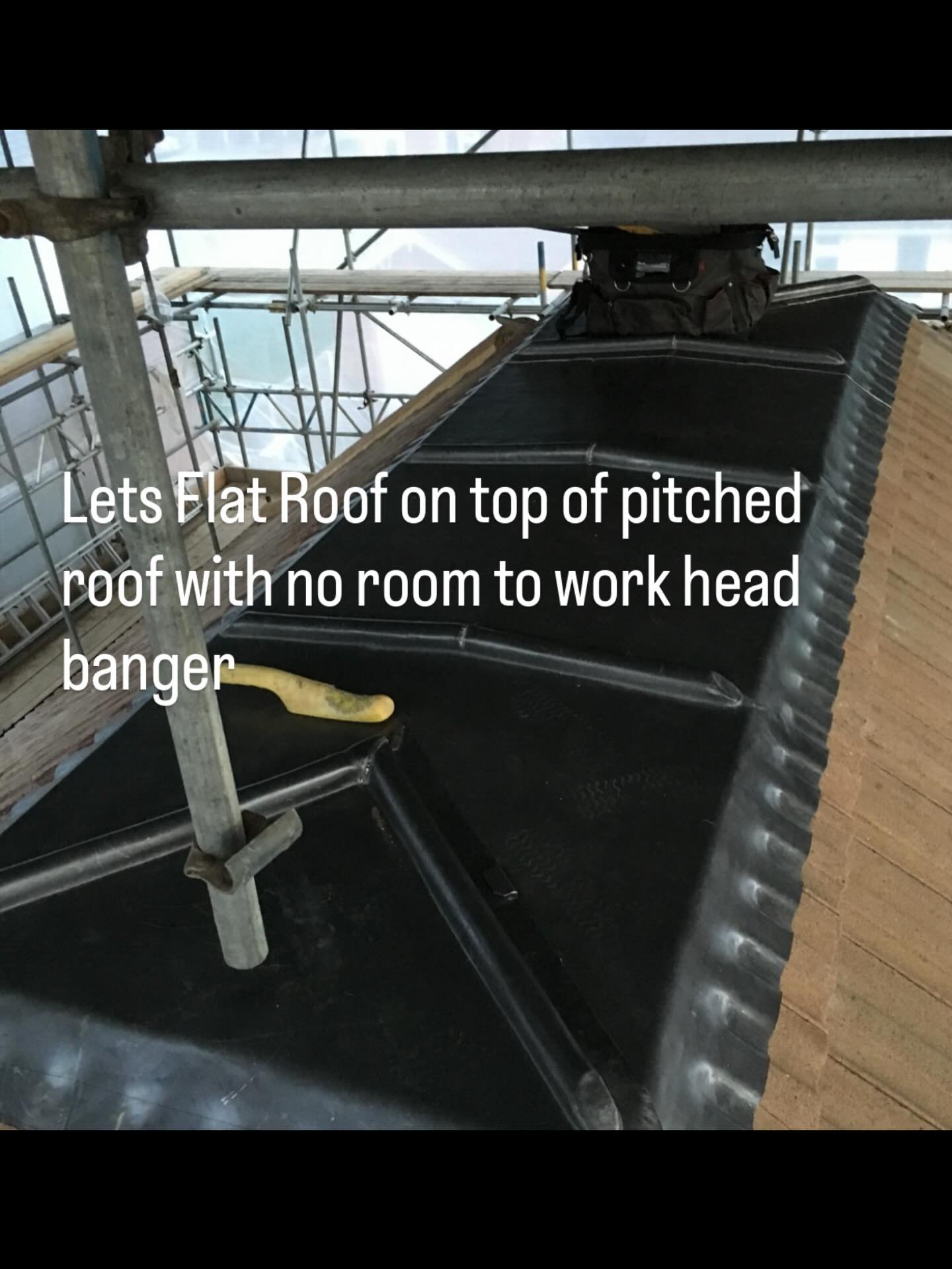 Lead Roof on top of to Roof #LeadWork #Roofing #PainInTheArse