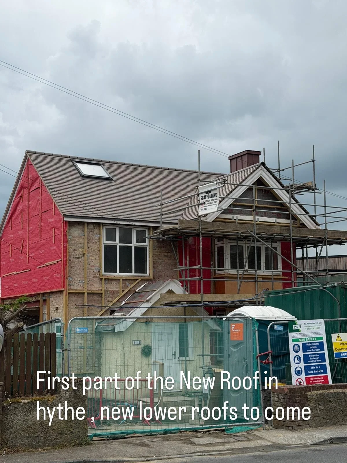 First section of Roof completed on this lovely build in hythe sadly we didn&rsquo;t do the lovely zinc Work #Roofing #Tiling#pa hollingworth &amp; co ltd