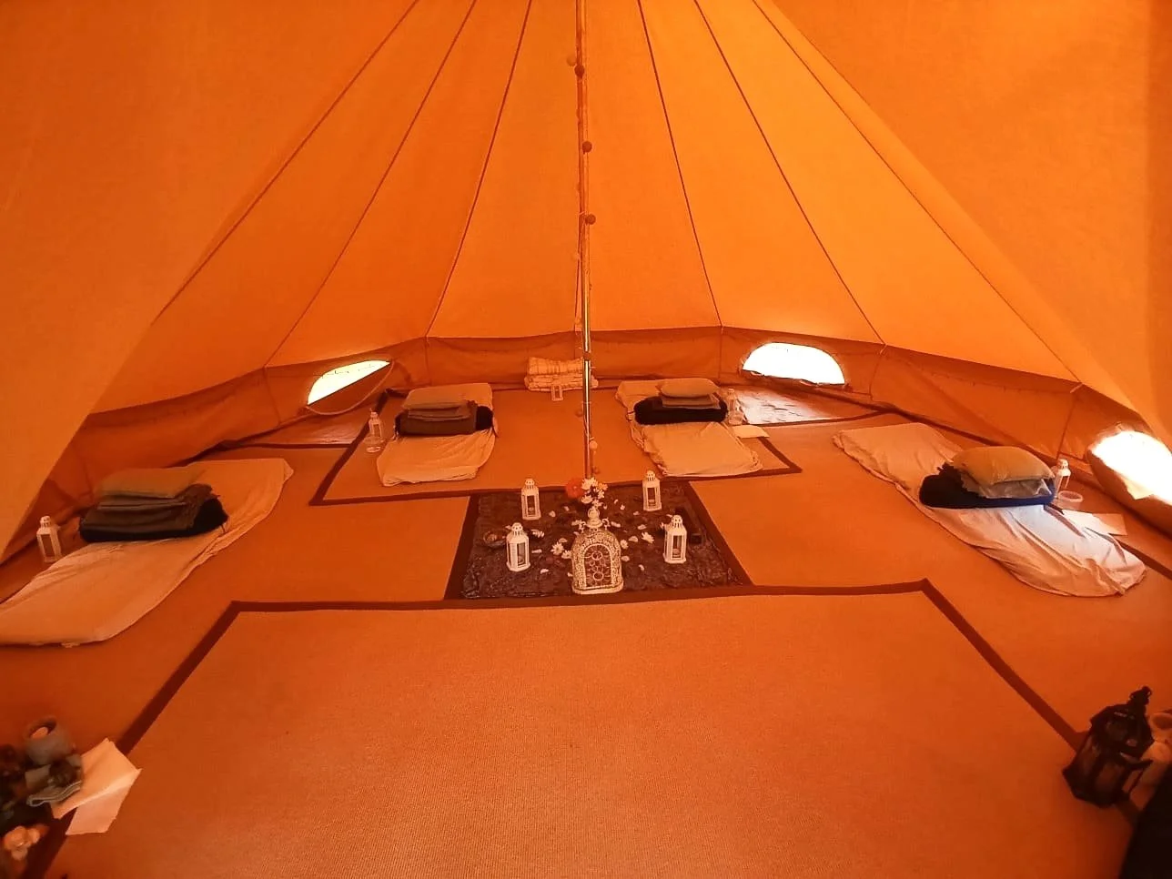 Bell tent Bespoke private group retreat