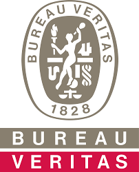 Logo of Bureau Veritas with an emblem of a person holding a torch and a book, text stating 'Bureau Veritas 1828' and a maroon banner with 'Bureau Veritas' in white.
