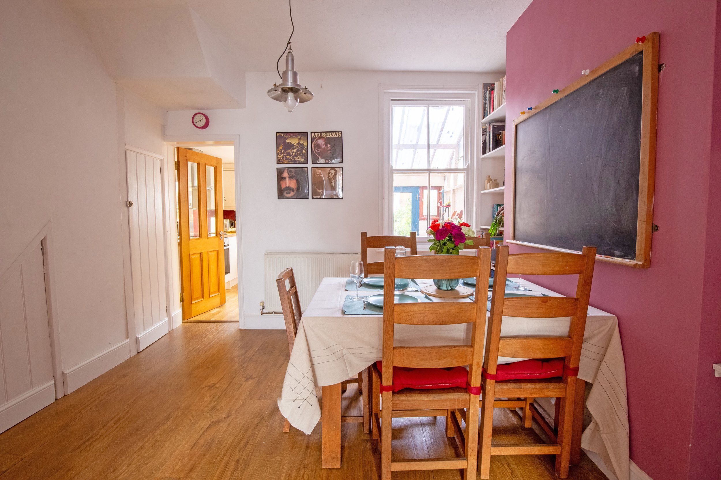 Dining room viewed from living room