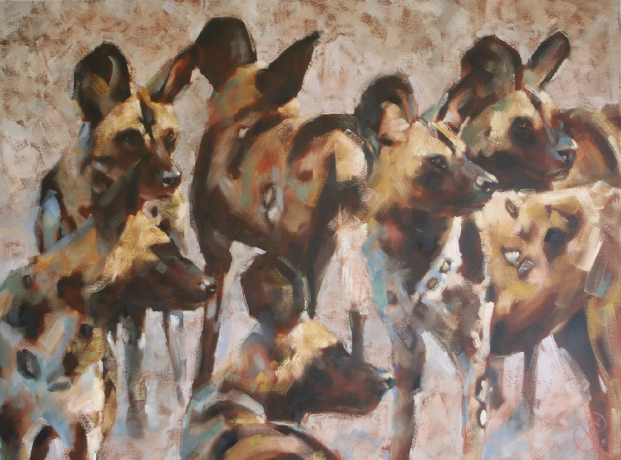 All Alert - 100x75cm oil on canvas - available - £1050 unframed