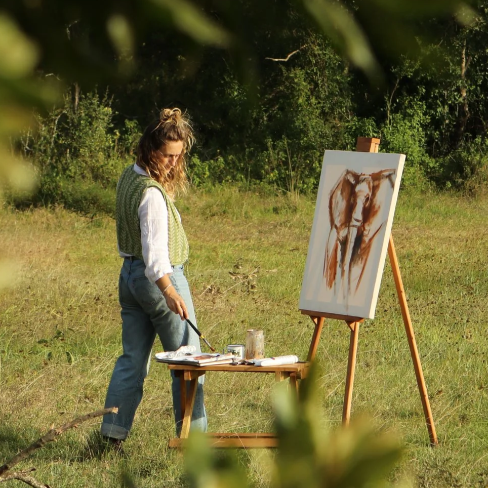 Painting in the Lolldaiga Hills