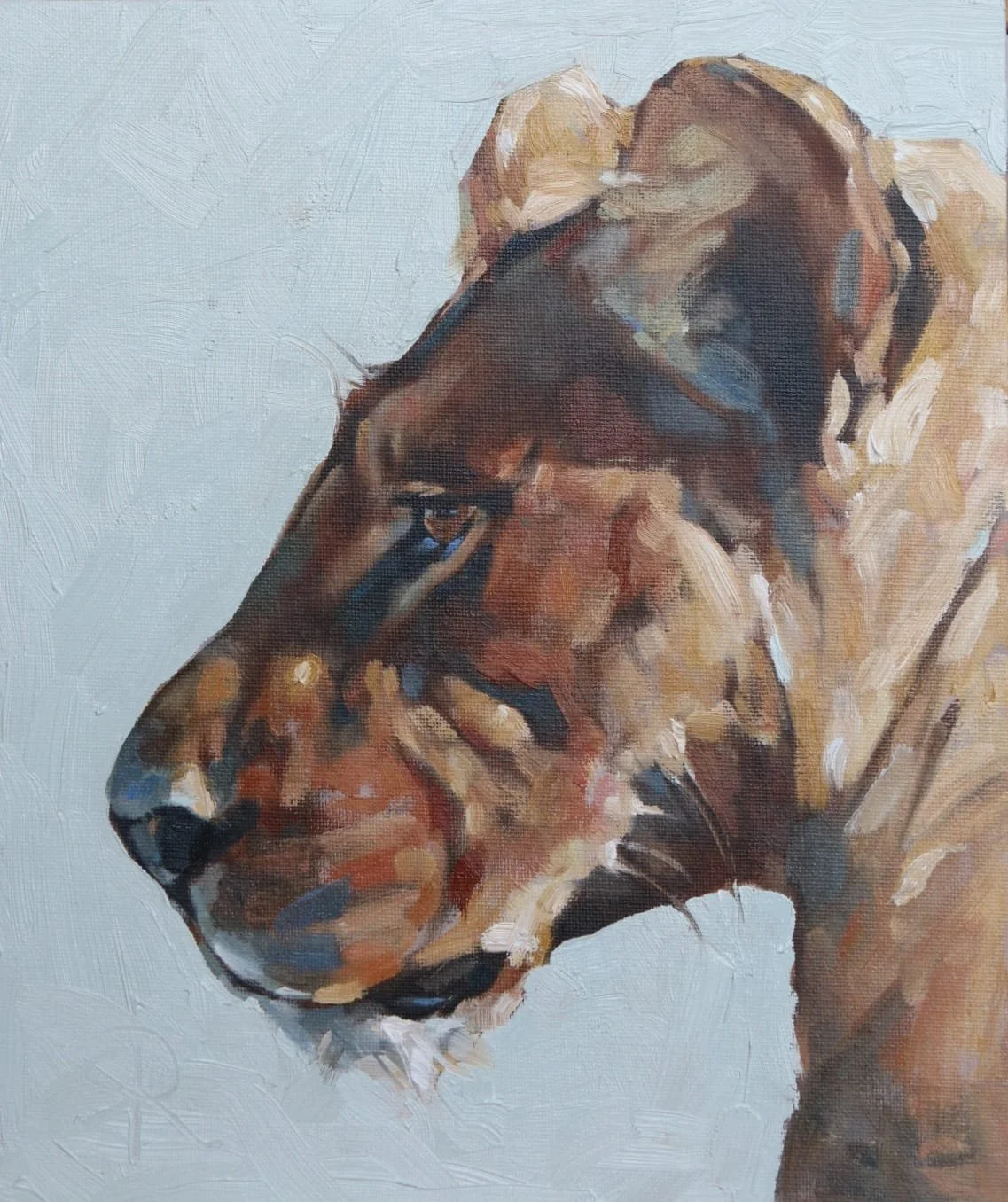 Surveillance - oil on canvas - sold