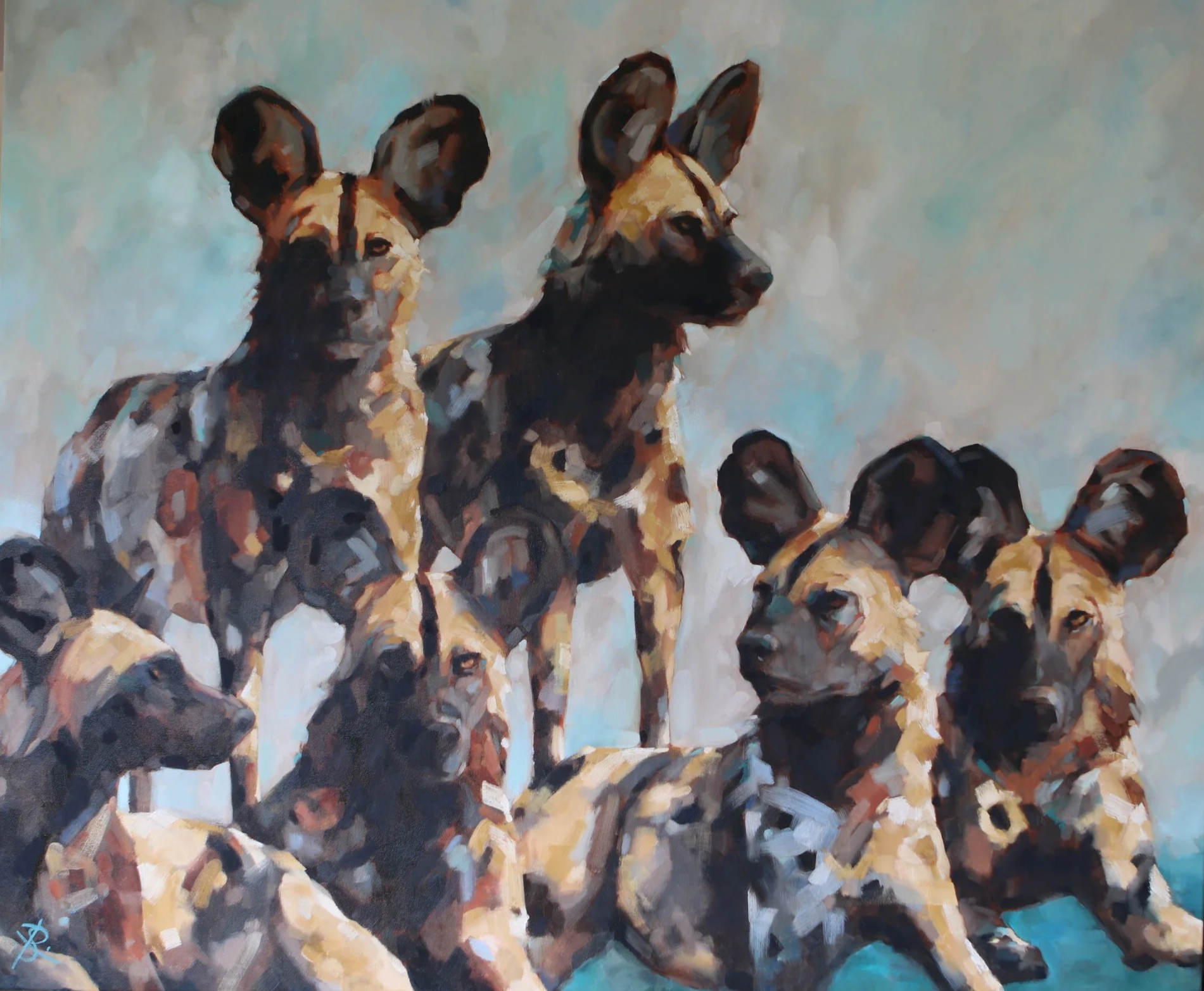 120x100cm oil on canvas
The Pack
available